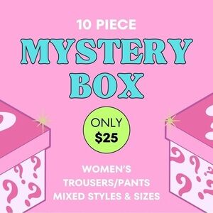 Women’s Mixed Sizes & Styles Trousers & Pants Reseller Mystery Box 10 Pieces